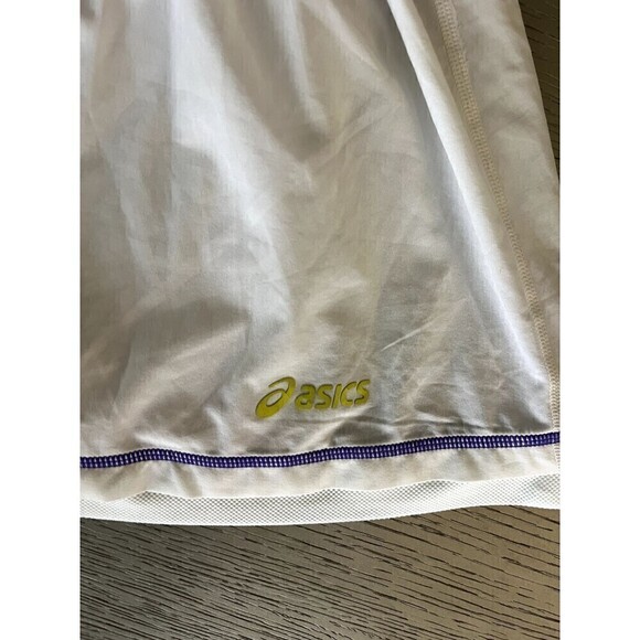 Asics ADVANTAGE SKORT Womens Lightweight Skort with Shorts Medium White Athletic - Picture 10 of 11